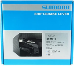 Shimano Altus ST-M310 MTB Flat Bar Shift/Brake 3x8s Levers Set Black, 2 Finger - Picture 1 of 7