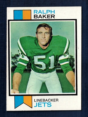 1973 Topps Ralph Baker #486 New York Jets EXMT - Image 1 of 2