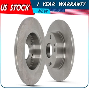 2X Rear Solid Brake Rotors Fit For Honda Civic LX Sport EX EX-L Sport Touring - Bild 1 von 5