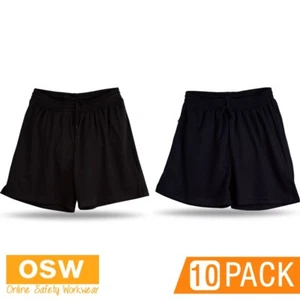 10 X Cross Breathable Zipped Pocket Shorts Cooldry Mesh Knitted Fabric Easy Fit - Picture 1 of 6