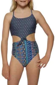 O'Neill L97116 Girls Multi Margot Knot One-Piece Swimsuit Size 12 - Picture 1 of 6