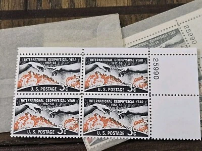 US 3 Cent International Geophysical Year 1958 Scott #1107 Block Of 4 MNH Stamps. - Image 1 of 2