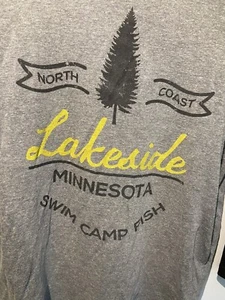 lakeside MN Camp Shirt 3/4 Sleeve Medium - Picture 1 of 4