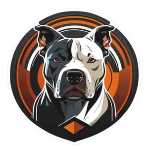 Aufkleber Sticker Dog Pitbull Terrier American 2 Stück à 14 cm - Bild 1 von 2