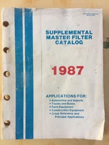 Supplemental Master Filter 1987 Catalog Weatherly Index 660 Car - Picture 1 of 11