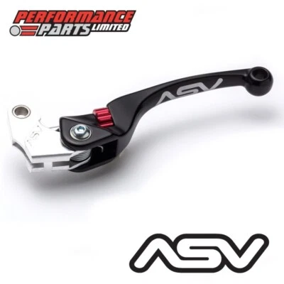ASV F4 Black Unbreakable Long Clutch Lever for Yamaha TTR250 1999 - Image 1 of 4
