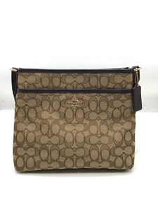 Coach Umhängetasche klein Canvas braun - Bild 1 von 8