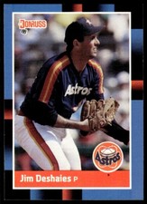 1988 Donruss Baseball Card Jim Deshaies Houston Astros #85