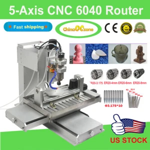 2200W 5Axis CNC 6040 Router Cutting Milling Engraving Machine For Aluminum US - Picture 1 of 10