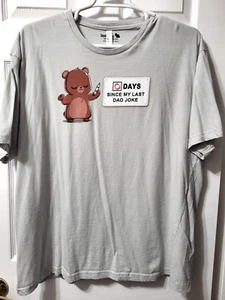 TeeTurtle Kurzarm Bear Dad Witz Rundhals grau Herren 3XL Shirt - Bild 1 von 9