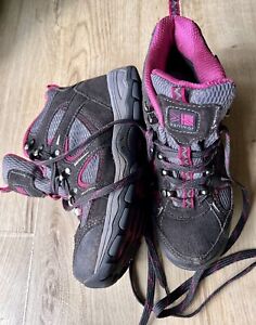 Karrimor Ladies Walking Shoes Boots Black Pink Size 6 EUR 39 VGC