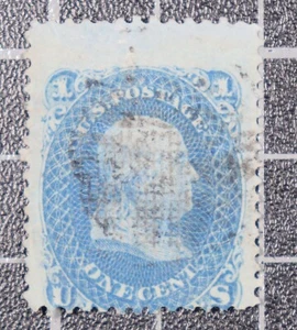 Scott 92 - 1 Cent Franklin - Used - F Grill - SCV - $425.00 - Picture 1 of 2