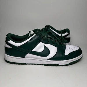 2021 Nike Dunk Low Michigan State Spartan White Dark Green Sneaker Größe 13 - Bild 1 von 10