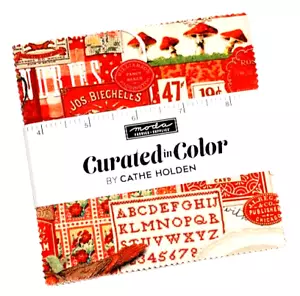 MODA FABRICS "CURATED IN COLOR" CHARM PACKS 42- 5 INCH SQUARES IN EACH CHARM - Picture 1 of 1
