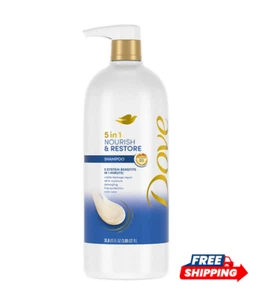 Dove Nourish & Restore 5 in 1 Shampoo 33.8 fl oz - Picture 1 of 7
