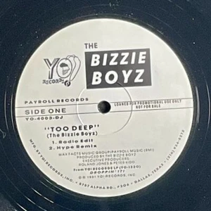 The Bizzie Boyz – Too Deep 1991 Payroll Records Hip Hop DJ VG+ 12" Vinyl Record - Picture 1 of 4
