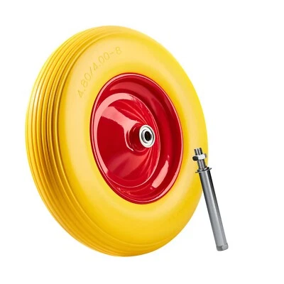 DIVID® Schubkarrenrad PU Vollgummiertes Ersatzrad, Pannensicher, Ersatzrad, Voll - Bild 1 von 4