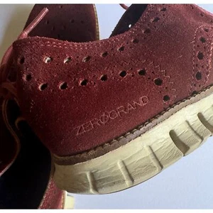 Red suede Cole Haan zerogrand men’s size 8.5 - Picture 1 of 3