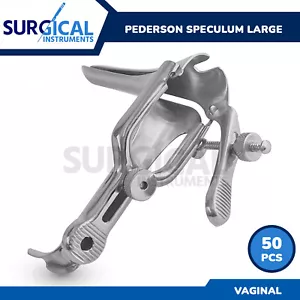 50 Pcs Pederson Vaginal Speculum Set Large Surgical OB/GYN German Grade - Picture 1 of 8