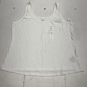 Old Navy White Ribbed First-Layer Basic Tank Top Women's Size 3X NEW - Bild 1 von 7