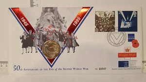 (Lot 349) FDC / PNC 1995 £2 DOVE OF PEACE 50th Anniversary of the End of WW II - Picture 1 of 2