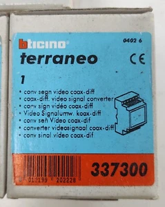 Bticino Terraneo 337300 Coax-Diff. Video Signal Converter - Bild 1 von 3