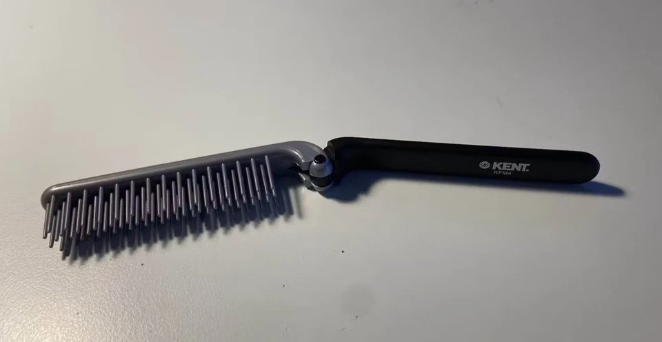 FOLDING HAIRBRUSH KENT KFM4 STYLING BRUSHES NONSCRATCH ION QUILLS TRAVEL MASSAGE - Image 1 of 1