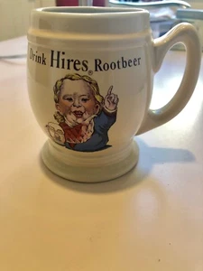 "Taza ""Drink Hires Rootbeer/Root Beer"" década de 1960 ¡Como nueva! ¡Barata!!!¡! - Imagen 1 de 3