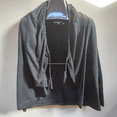 Cárdigan/chaqueta pequeña negra con capucha y cordón Neon Buddha para mujer Foto 1 de 4