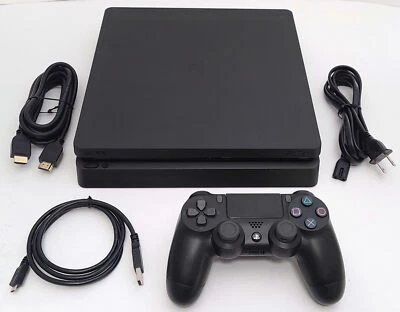 Paquete de sistema de consola de videojuegos Sony PlayStation 4 SLIM negro mate de 1 TB PS4 Foto 1 de 4
