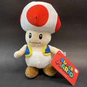 Nintendo Super Mario TOAD MUSHROOM 10 Zoll Plüschtier 2017 - Bild 1 von 4