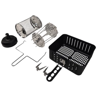 Amazon Basics Air Fryer Accessories 810004815551 Rotisserie Basket Roasting Set - Image 1 of 4
