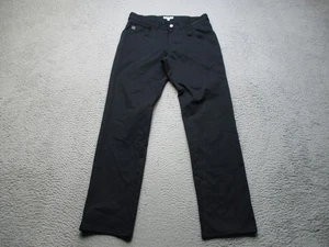 Peter Millar Eb66 Pants Mens 30x30 Black Straight Leg 5 Pocket Tech Workwear - Picture 1 of 13