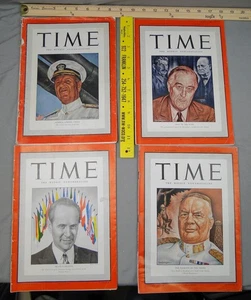 Time Magazine Weekly Dec 15 1941 Jan 5 19 26 1942 Lot of 4 WWII Pearl Harbor - Picture 1 of 24