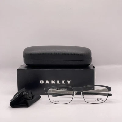 Gafas Oakley para hombre placa de superficie semi borde titanio OX5132 acero claro satinado Foto 1 de 4