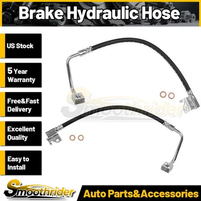 2X Manguera de línea de freno delantero Sunsong para Jeep Commander 2006 2007 2008 2009 2010 Foto 1 de 4