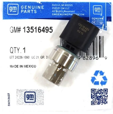 Genuine GM 13516495 Rear Fuel Pressure Sensor 2017–2025 L5P Duramax 6.6L Diesel - Image 1 of 4