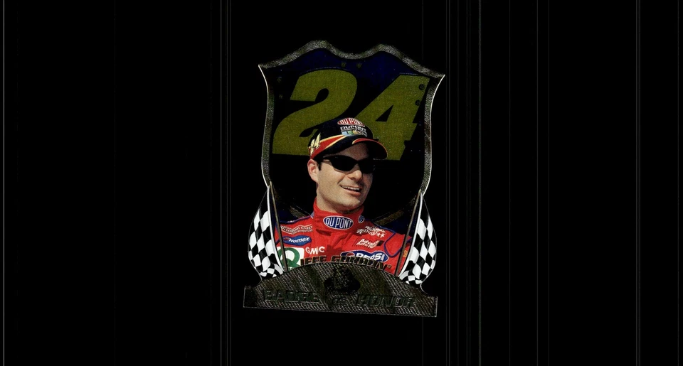 1999 Press Pass Badge of Honor Die Cut Jeff Gordon #BH10 - Image 1 of 2
