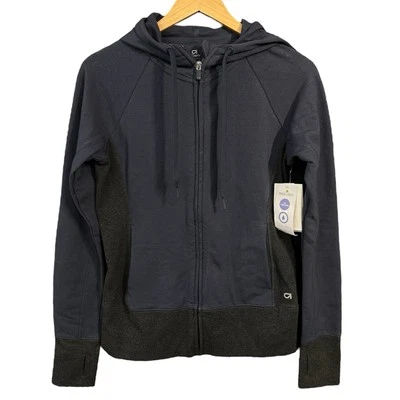 Sudadera con capucha GapFit para mujer talla mediana Nanotex con cremallera azul marino nueva con etiquetas Foto 1 de 4