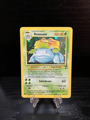 Pokémon TCG Base Set 2 Venusaur Holo Rare Card 18/130 Moderately Played - Image 1 of 4