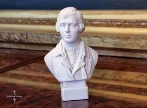 Fine Antique R & L Parian Ware Bust Of Poet Robert Burns, Robinson & Leadbeater - Picture 1 of 7