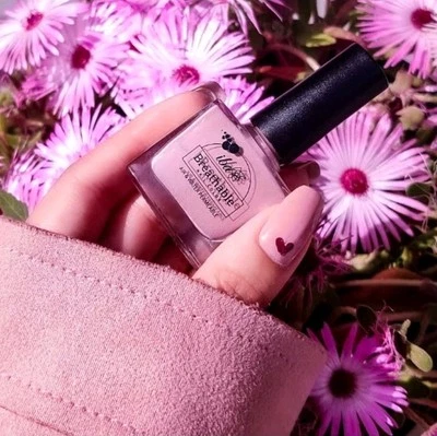 Rose quartz B03 pink Nail Polish Varnish VEGAN VEGETARIAN Iba HALAL WUDHU