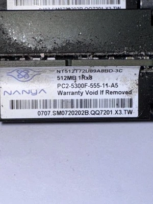 Apple OEM 2GB (4 x 512Mb) DDR2-667MHz PC2-5300 ECC RAM for Mac Pro 2,1 - Image 1 of 3