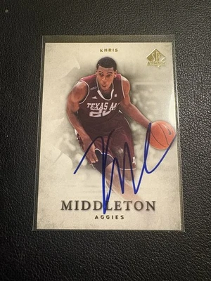 KHRIS MIDDLETON Signed 2012-13 SP Authentic Autograph AUTO #35 Ip Auto Gtp - Image 1 of 2