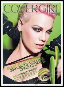 Cover Girl 2010s Print Advertisement 2013 Green Singer Pink (Not the product) - Picture 1 of 1