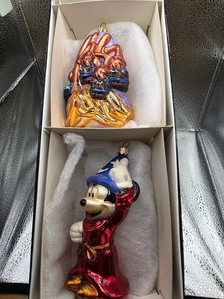 1999 Christopher Radko Sorcerers Apprentice Mickey &Fantasia Brooms ornament - Image 1 of 4