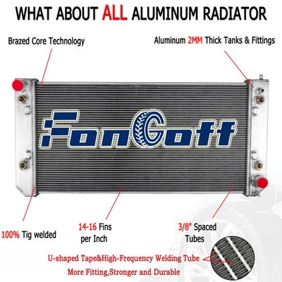 3 ROW Radiator Fit 2003-2007 Chevrolet GMC C4500/C5500/C6500 Kodiak Topkick NEW - Image 1 of 4