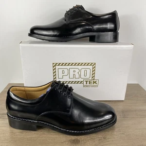 Pro Tek Oxford Gibson Echtleder Herren elegante Schuhe Größe 8,5 - Bild 1 von 16
