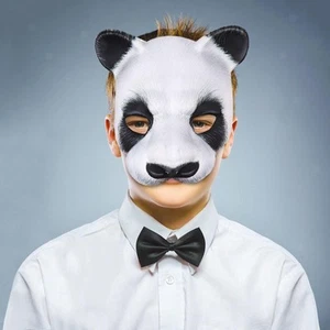 3D Panda Masken Cosplay Fotografie Requisiten Augenmaske für Erwachsene Prom - Bild 1 von 7