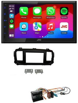 JVC Bluetooth USB MP3 2DIN DAB Autoradio für Peugeot Expert Traveller ab 2016 - Bild 1 von 4